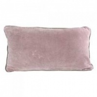 Mushroom Pink velvet rectangular, breakfast cushion by Raine & Humble